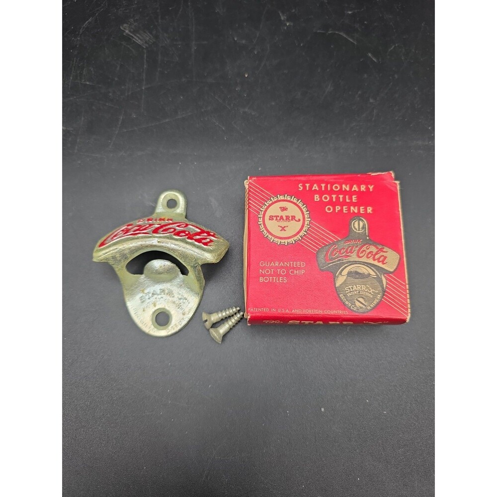 Vintage Coca-Cola Bottle Opener Wall Mount By Starr X